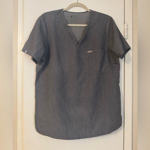 Figs Graphite Gray Catarina Scrub Top L